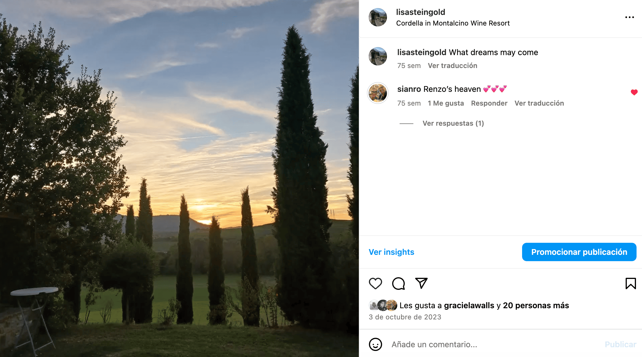 Tuscany on Istagram